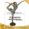 outdoor decorative beautiful cast bronze dancing girl sculpture